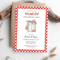 Crawfish Boil Seafood engagement party invitation