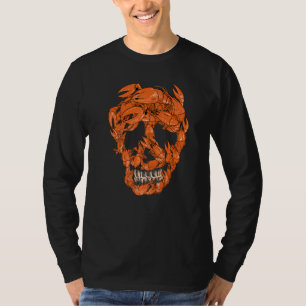 Crawfish Boil Skull Crayfish Crawdad Boils Men Wom T-Shirt