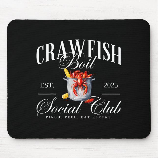 Crawfish Boil Social Club Cajun Seafood Festival S Mouse Mat (Front)