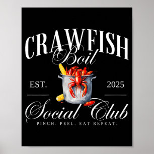 Crawfish Boil Social Club Cajun Seafood Festival S Poster