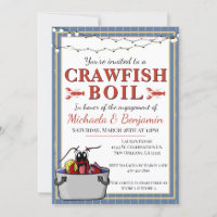 Crawfish Boil Special Event Engagement Blue Gold