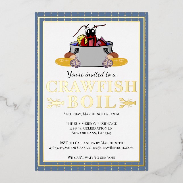 Crawfish Boil Summer Seafood Barbecue Party (Front)