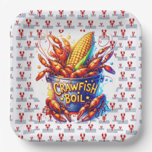 CRAWFISH BOIL THEME  PAPER PLATE