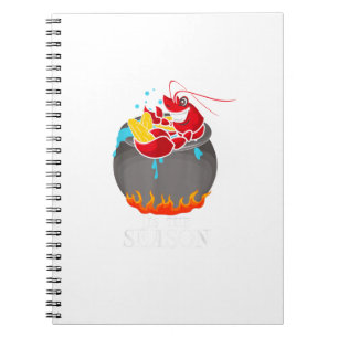 Crawfish Boil Tis The Season Crawdaddy Crayfish Fu Notebook