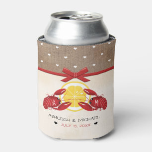 Crawfish Boil Wedding Couples Shower Can Cooler