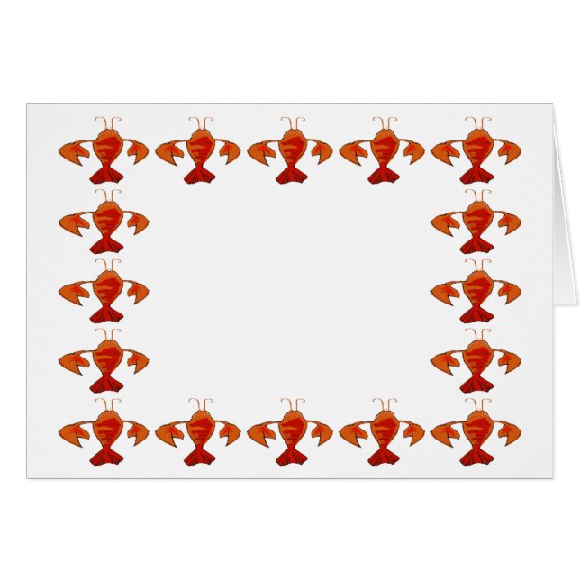 Crawfish Border Templet (Front Horizontal)