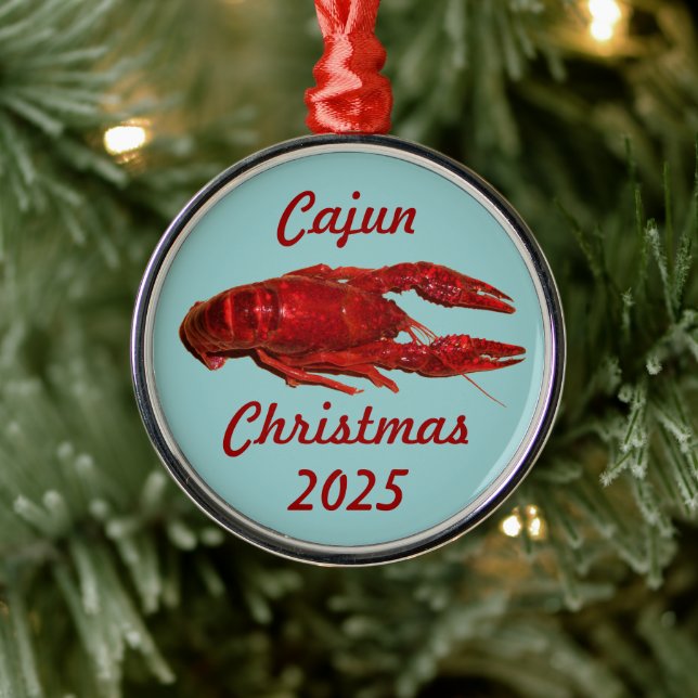 Crawfish Cajun Christmas Ornament (Tree)