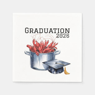 Crawfish & Caps: A Boiled Graduation Celebration  Napkin