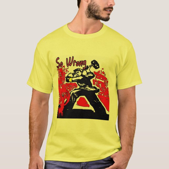 Crawfish Cartoon T-Shirt (Front)