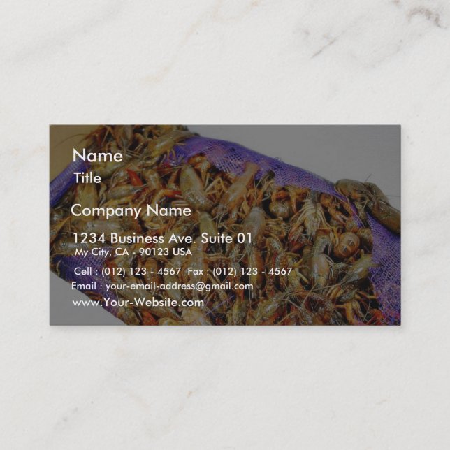 Crawfish Crawdads Business Card (Front)