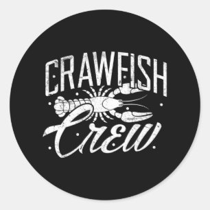 Crawfish Crew Cajun Boil Crayfish Festival Party Classic Round Sticker
