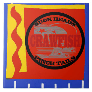 Crawfish, Dutch Delft Look Tile