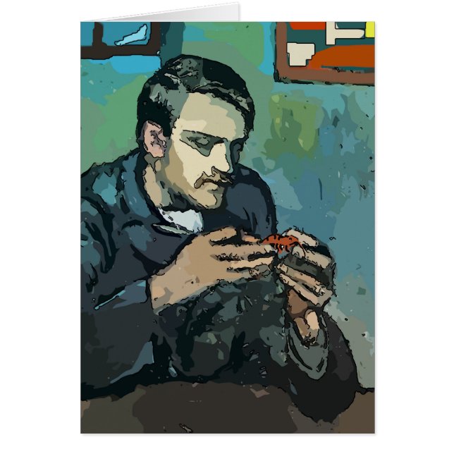 Crawfish Eating Abstract (Front)