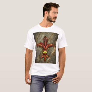 Crawfish Fleur-De-Lis T Shirt