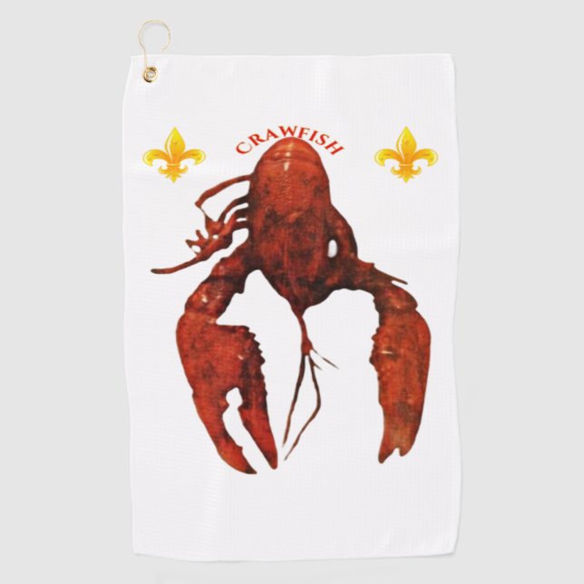 Crawfish Golf Towel (Front)