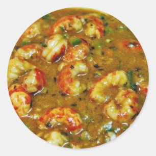 Crawfish Gumbo Classic Round Sticker