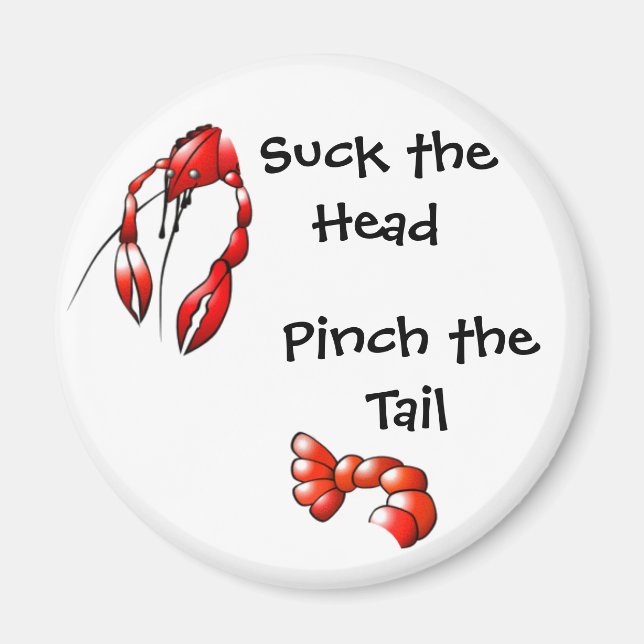 Crawfish Heads or Tails Magnet (Front)
