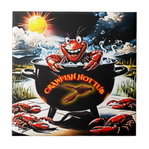 Crawfish Hot Tub Tile