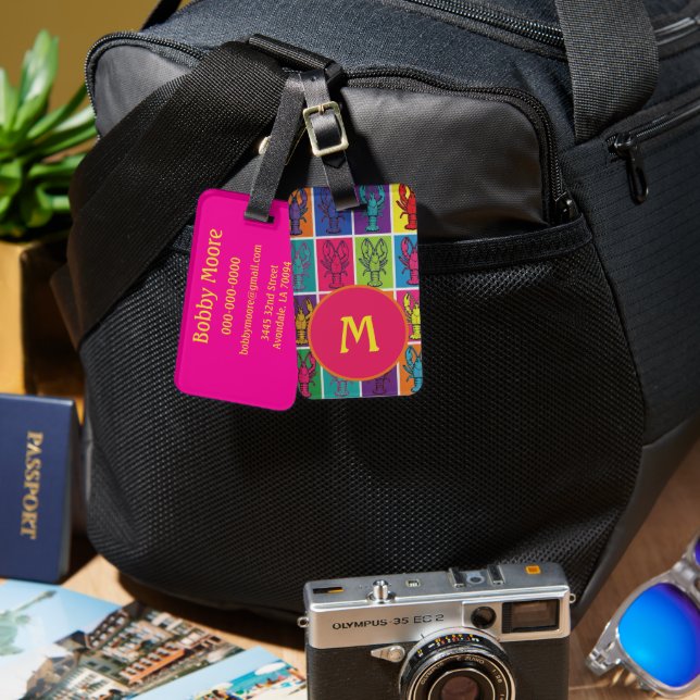 Crawfish Jubilee -- Custom Luggage Tag  (Front & Back)
