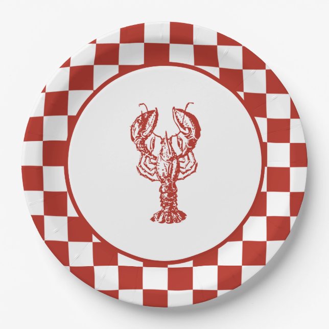 Crawfish / Lobster Boil Paper Plate (Front)