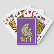 Crawfish Love Louisiana Playing Cards Monogrammed