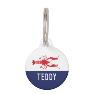 CRAWFISH (NAVY) PET TAG