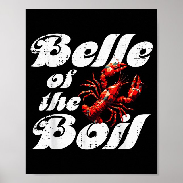 Crawfish Of The Boil Crayfish Cajun Women Men Kids Poster (Front)