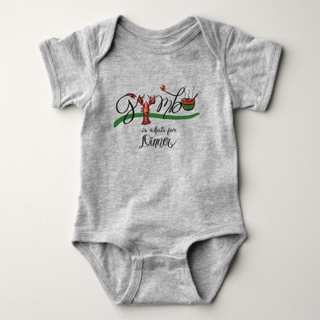 Crawfish Onsie Baby Bodysuit (Front)
