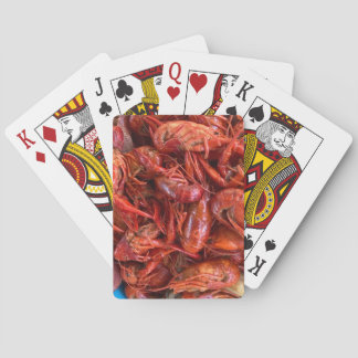 Crawfish playing cards