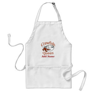 Crawfish Queen Apron, add name Standard Apron