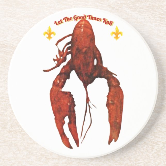 Crawfish Sandstone Coaster (Front)