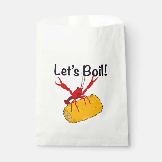 Crawfish Seafood Boil Favour Bags (Front)