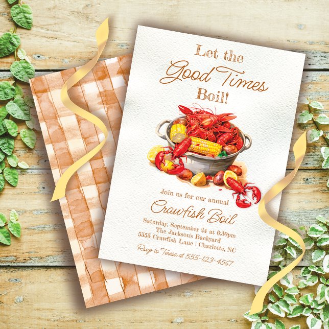 Crawfish Seafood Boil Invitation (Creator Uploaded)