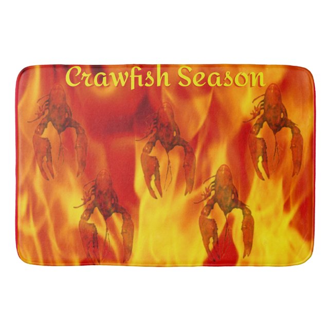 Crawfish Season Bath Mat (Front)