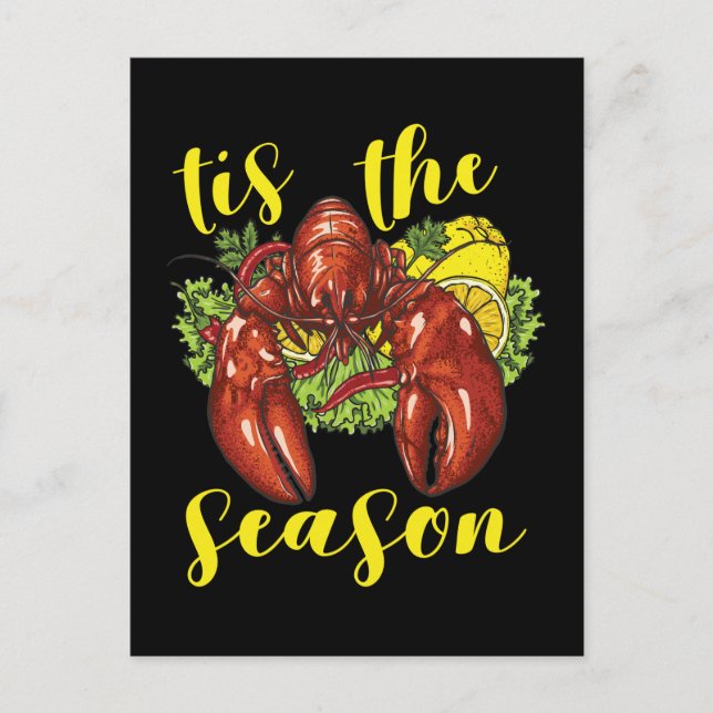 Crawfish Season Boil Crayfish Cooking Lobster Postcard (Front)