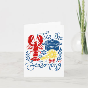 Crawfish Season Funny Crawfish Boil Lobster Cajun Card