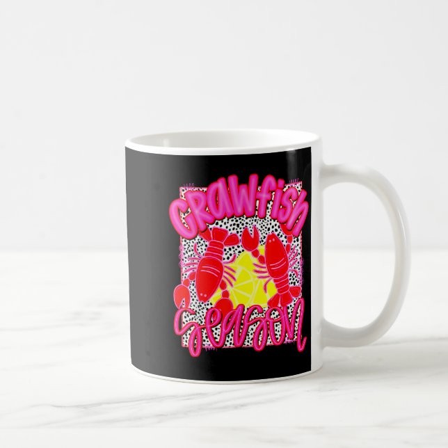 Crawfish Season Funny Tee For Men Women Kids  Coffee Mug (Right)