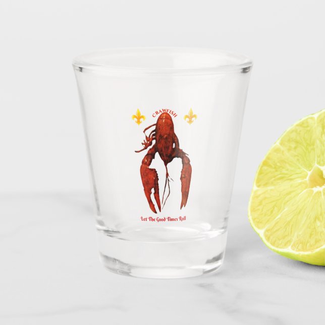 Crawfish Shot Glass (Front)