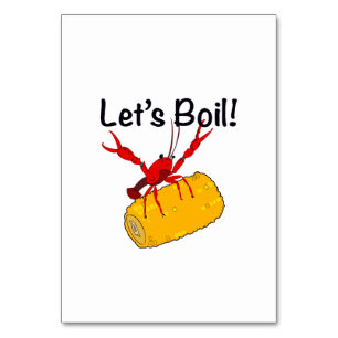 Crawfish Table Card