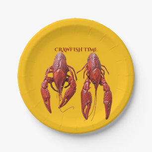Crawfish Time Paper Plate