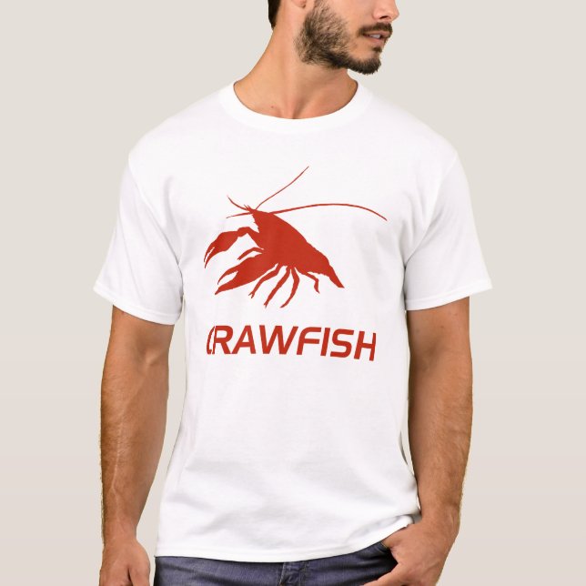 crawfish's　silhouette (Red) T-Shirt (Front)