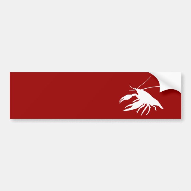 crawfish's silhouette (White) Bumper Sticker (Front)