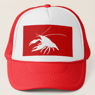 crawfish's silhouette (White) Trucker Hat