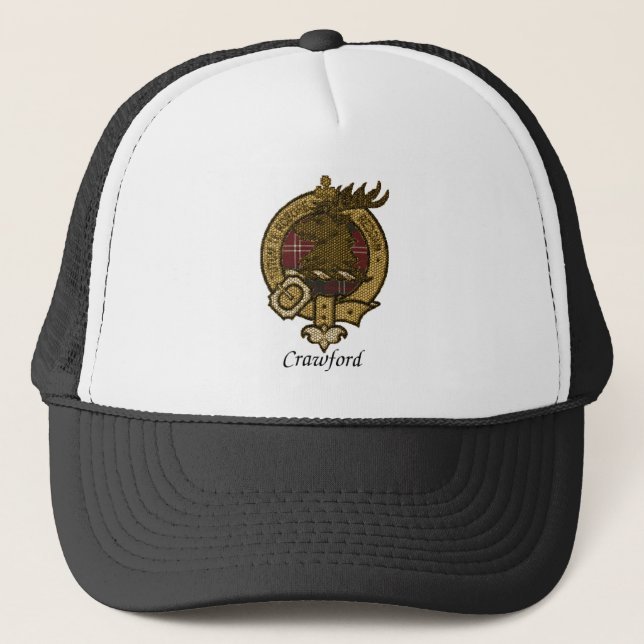 Crawford Clan Crest Trucker Hat (Front)