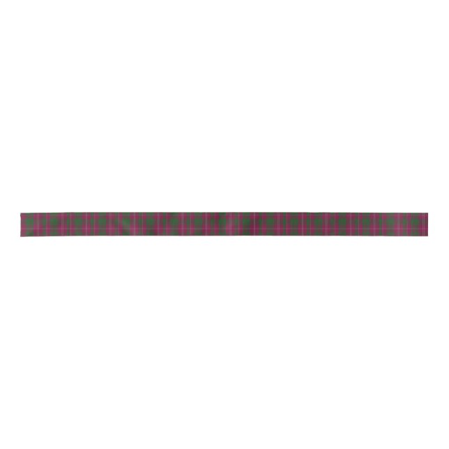 Crawford Clan Tartan Plaid Ribbon Satin Ribbon (Front)