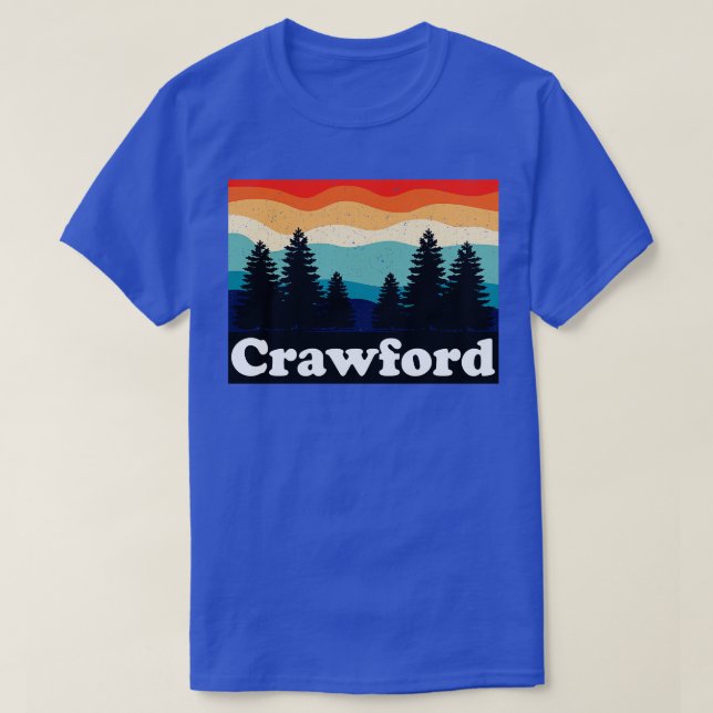 Crawford Colorado Retro T-Shirt (Design Front)