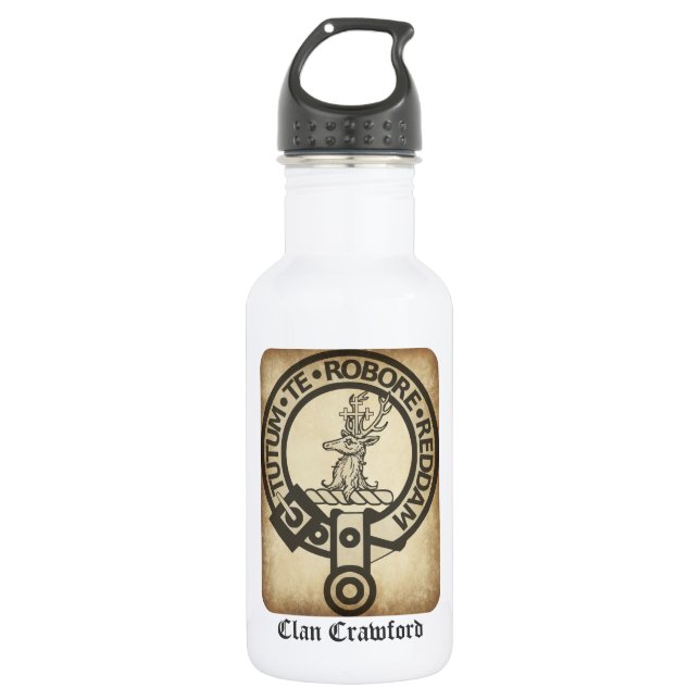 Crawford Crest Badge Antique 532 Ml Water Bottle (Front)