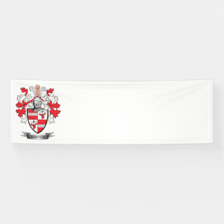 Crawford Family Crest Coat of Arms Banner