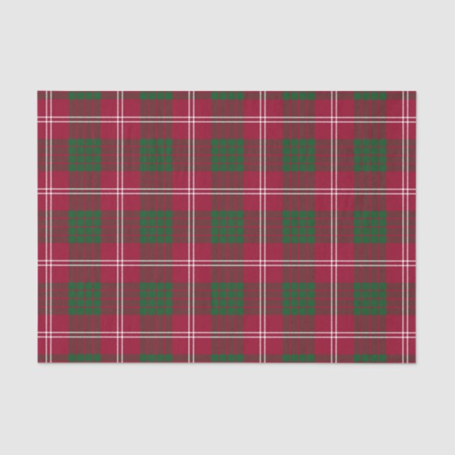 Crawford Family Tartan Pattern Tissue Paper (Front)