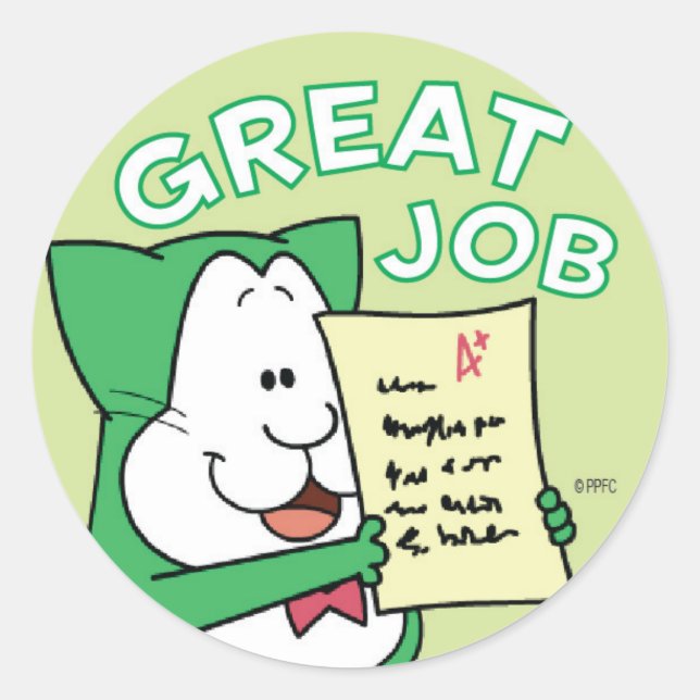 Crawford Great Job Sticker (Front)